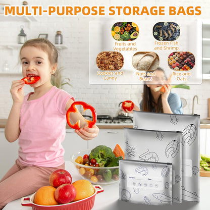 Reusable Aluminum Foil Sealable Storage Bags