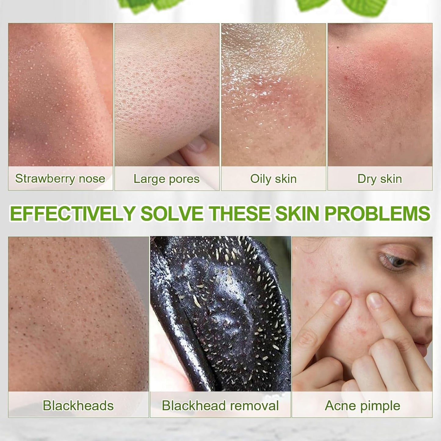 Bamboo charcoal peel-off mask - effectively removes blackheads from pores