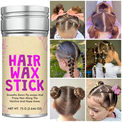 Hair Wax Stick - Flyaway Control and Styling Pomade for Kids, Women