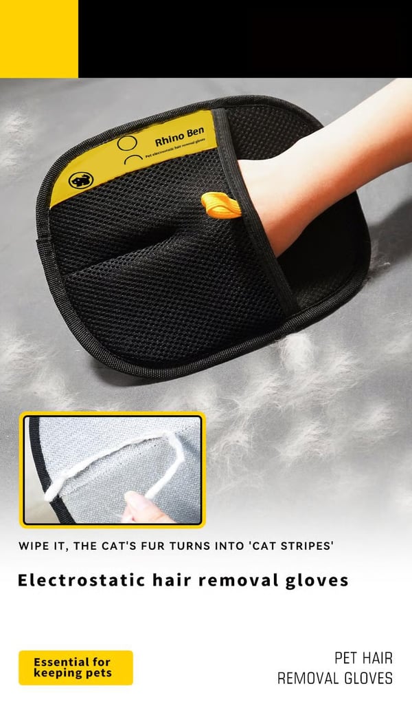Pet Hair Remover Electrostatic Gloves