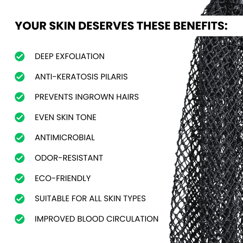 100% Authentic African Exfoliating Net Sponge