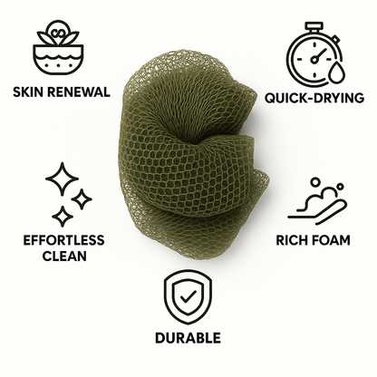 100% Authentic African Exfoliating Net Sponge