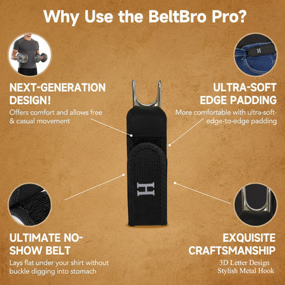 Tactical Metal Hook Elastic Belt (Unisex) - Patented No - Buckle Invisible Design | Soft Adjustable Side