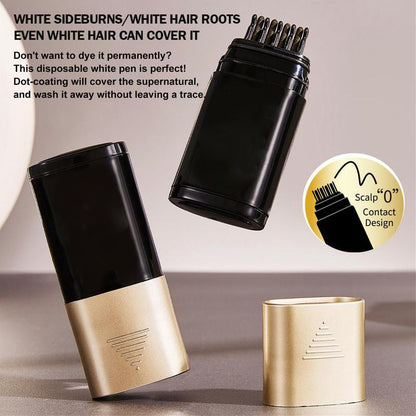 Hair Dye Pen - 10M,Quickly Covers White Hair at Temples & Roots