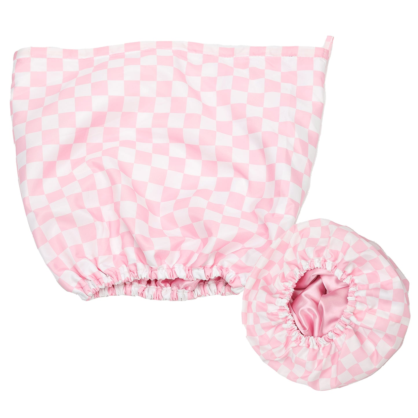 Satin Lined Flexi Shower Cap For Long & Short Hair