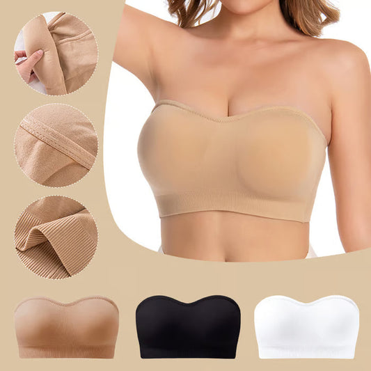 🌸 Final 3 Hours: 60%OFF💥Non-Slip Seamless Wireless Strapless Bra