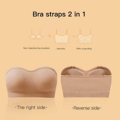 🌸 Final 3 Hours: 60%OFF💥Non-Slip Seamless Wireless Strapless Bra