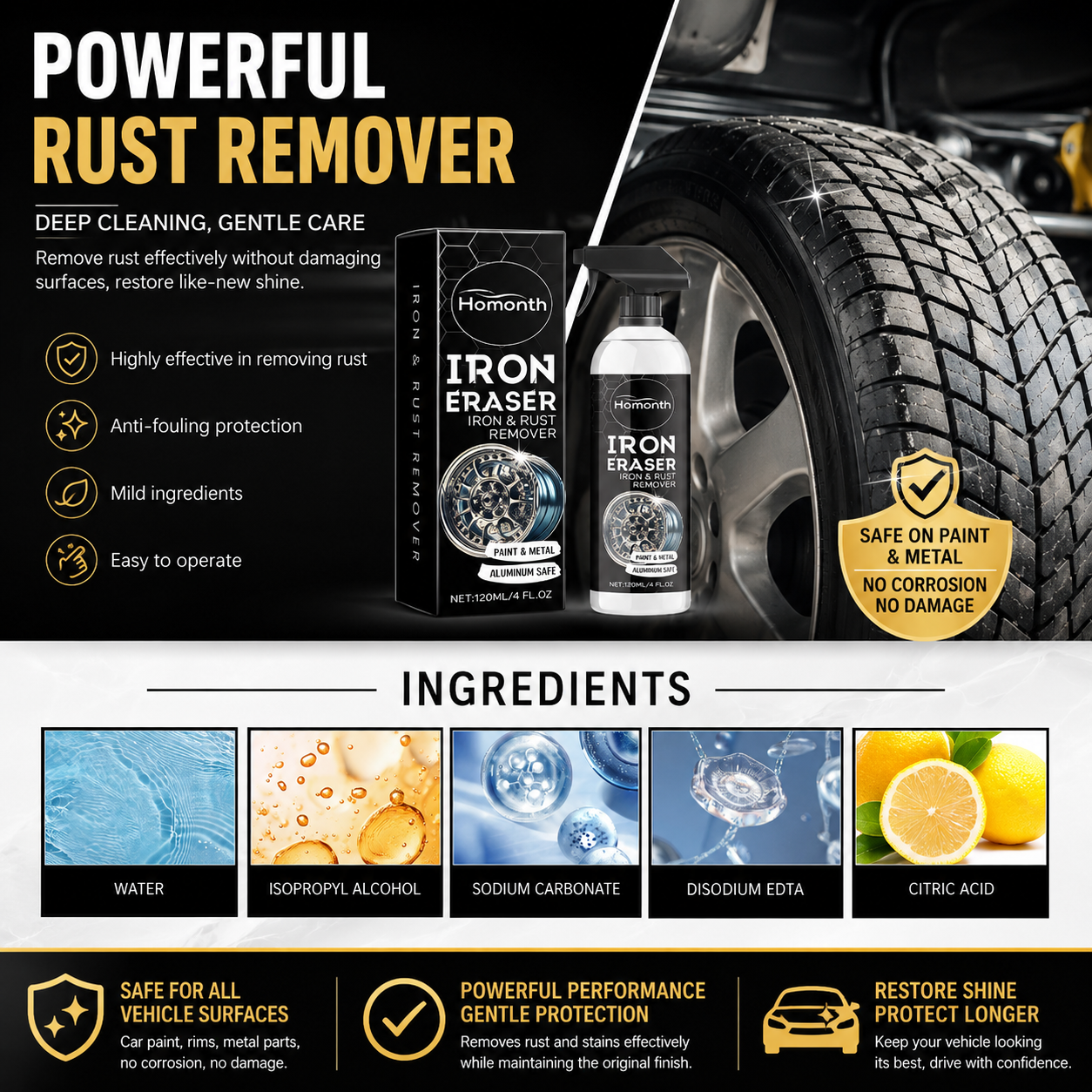 Iron & Rust Remover for Paint & Metal✨