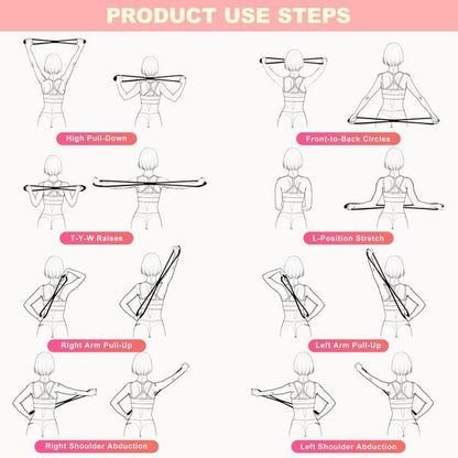 Resistance Bands, Figure 8 Exercise Bands for Women Men