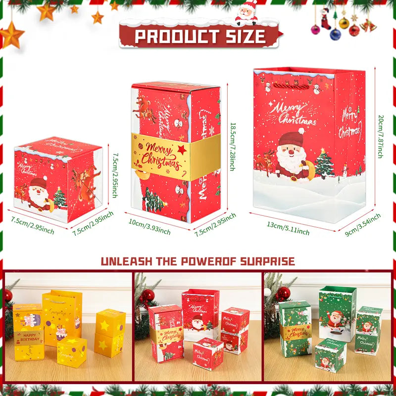 20 Bounces Surprise Gift Box Explosion Unique Folding Bouncing Red Envelope Cash Box