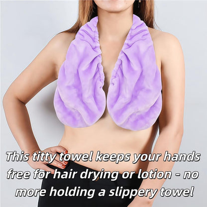 2027 New Bra Towel, Hands-Free Adjustable Shower Towel Bra for Women, Suitable for Drying Off After a Bath, Self-Care