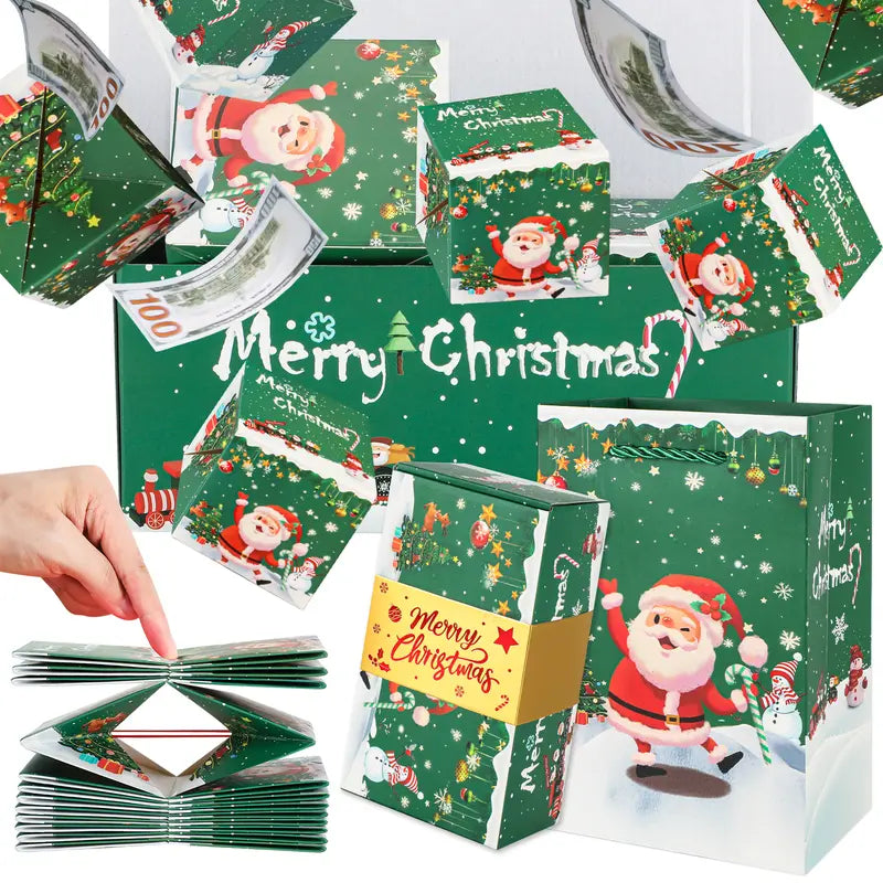 20 Bounces Surprise Gift Box Explosion Unique Folding Bouncing Red Envelope Cash Box