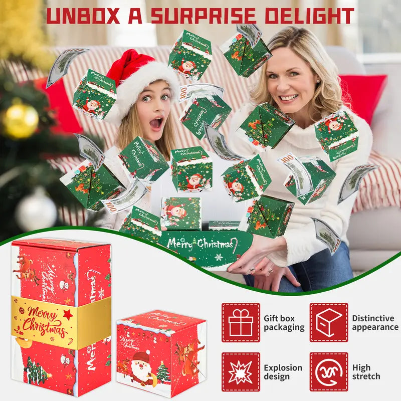 20 Bounces Surprise Gift Box Explosion Unique Folding Bouncing Red Envelope Cash Box