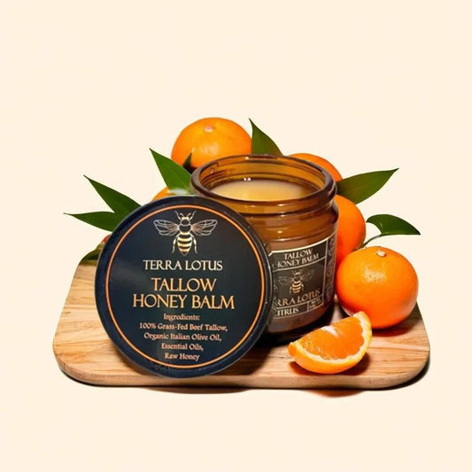 Handmade Organic Grass-Fed Beef Tallow Balm with Raw Honey 🍯🌿